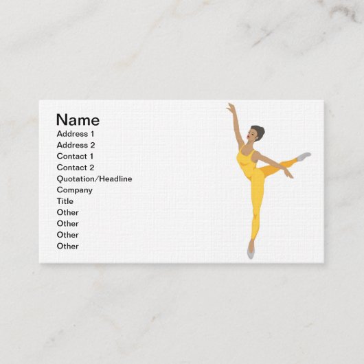 visitekaartje in Linen Finish (Voorkant)