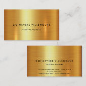 Visitekaartje in luxe faux goud op maat (Voorkant / Achterkant)