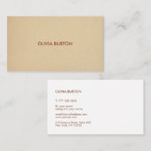 Visitekaartje in minimalistische stijl naam (Voorkant / Achterkant)