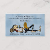 Visitekaartje in ruste RipVanWinkle & Hond afbeeld Contactkaartje (Voorkant)