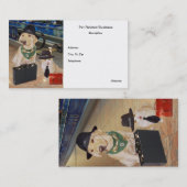 Visitekaartje in verband met huisdieren (Voorkant / Achterkant)