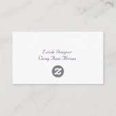 Visitekaartje Informatiekaartje (Achterkant)