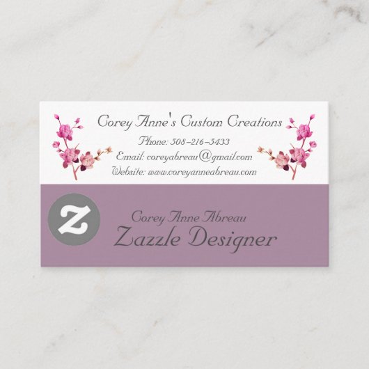 Visitekaartje Informatiekaartje (Voorkant)