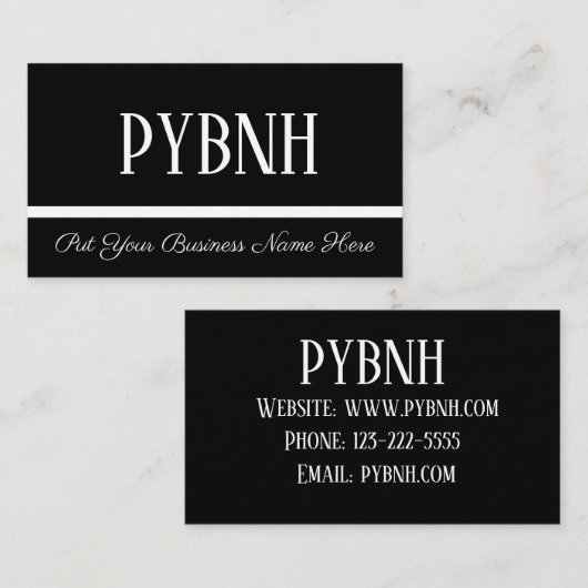 Visitekaartje Informatiekaartje (Voorkant / Achterkant)