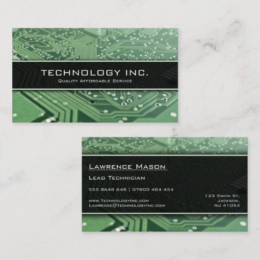 Visitekaartje Informatietechnologie (IT) Services (Voorkant / Achterkant)