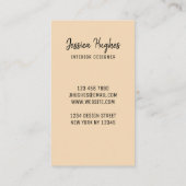 Visitekaartje Interieur Ontwerper (Achterkant)