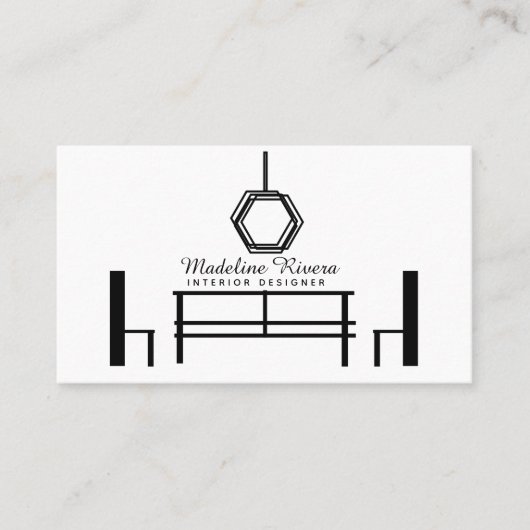 Visitekaartje Interieurontwerper (Voorkant)
