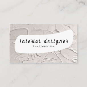 Visitekaartje Interieurontwerper