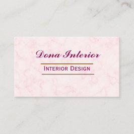 Visitekaartje interieurontwerper