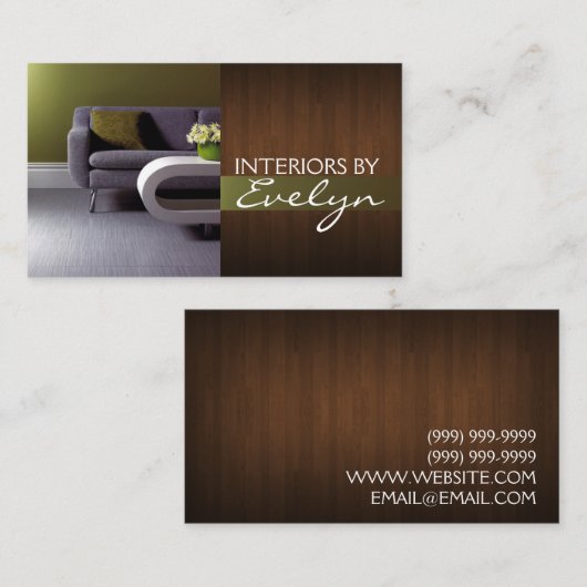 Visitekaartje Interne externe ontwerper (Voorkant / Achterkant)