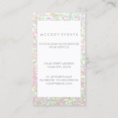 Visitekaartje - Iridescent Biz (Achterkant)