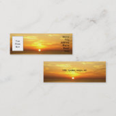 visitekaartje - Italiaanse zonsopgang over de Adri (Voorkant / Achterkant)