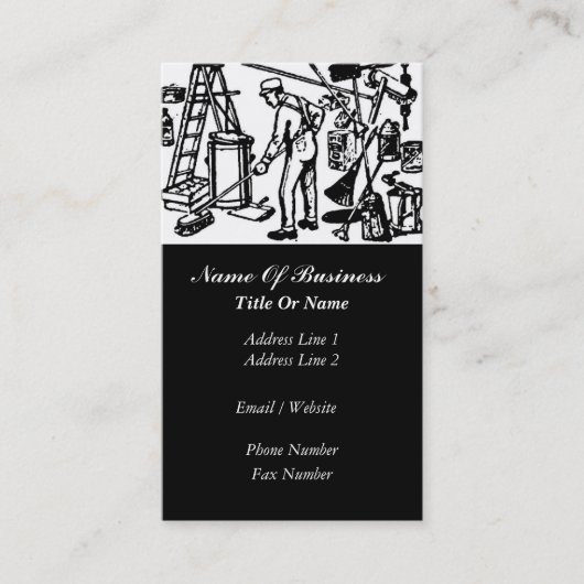 Visitekaartje Janitorial Services (Voorkant)