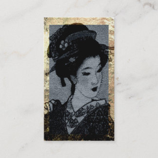 Visitekaartje Japanse Geisha-profielkaart