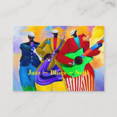 visitekaartje "Jazz/Blues/Soul Band" (Voorkant)