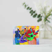 visitekaartje "Jazz/Blues/Soul Band" (Staand voorkant)