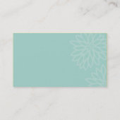 VISITEKAARTJE:: jazzy foto mint groen Visitekaartje (Achterkant)