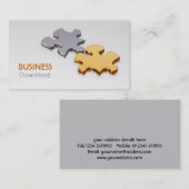 Visitekaartje Jigzaadscheerstukken (Voorkant / Achterkant)