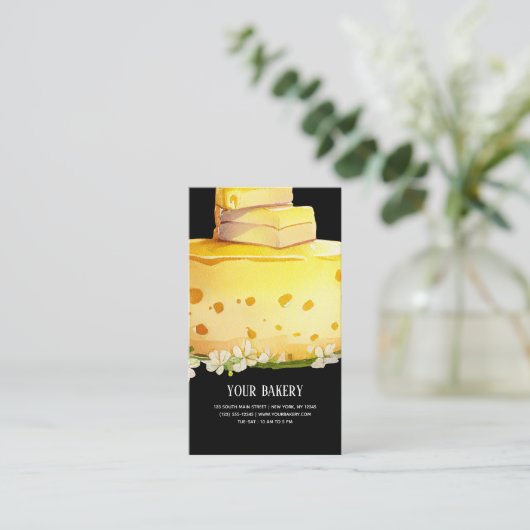 Visitekaartje kaaskake (Staand voorkant)