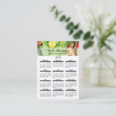 visitekaartje kalender verse producten (Staand voorkant)