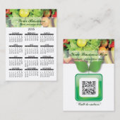 visitekaartje kalender verse producten (Voorkant / Achterkant)