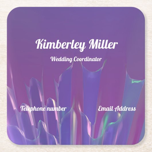 Visitekaartje Kartonnen Onderzetters (Voorkant)