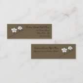 Visitekaartje katoenboll Skinny (Voorkant / Achterkant)