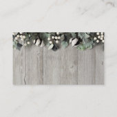 Visitekaartje katoenen plant schuur hout (Achterkant)