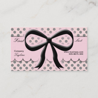 Visitekaartje Kawaii Polka Dots Bow