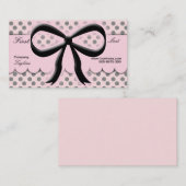 Visitekaartje Kawaii Polka Dots Bow (Voorkant / Achterkant)