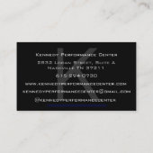 Visitekaartje Kennedy Performance Center (Achterkant)