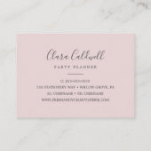 Visitekaartje kerstgroen en rode Berry marineslag (Achterkant)