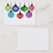 Visitekaartje kerstversiering (Voorkant / Achterkant)