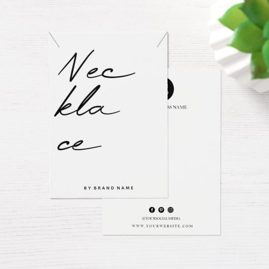 Visitekaartje ketting (Bureau)