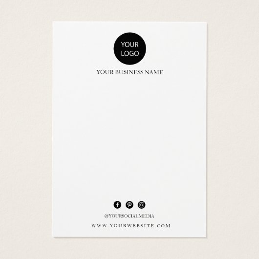 Visitekaartje ketting (Achterkant)