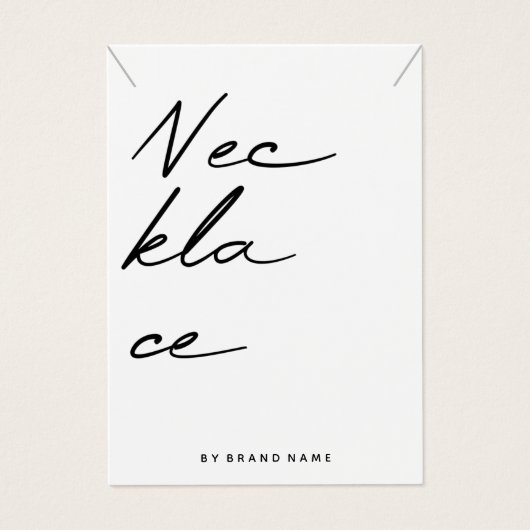 Visitekaartje ketting (Voorkant)