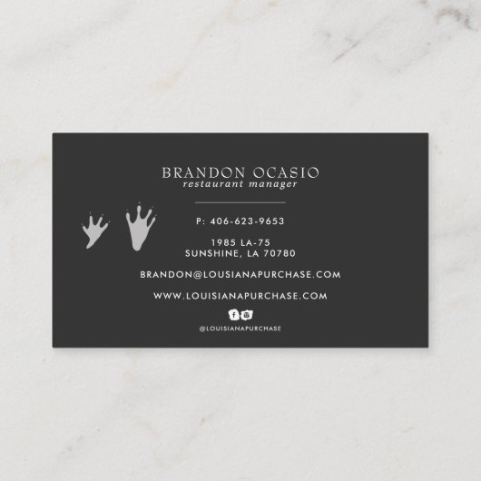 Visitekaartje  kettingreactie (Achterkant)