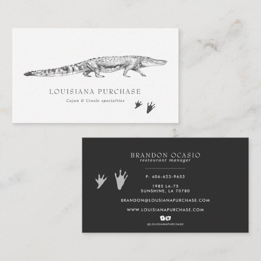 Visitekaartje  kettingreactie (Voorkant / Achterkant)