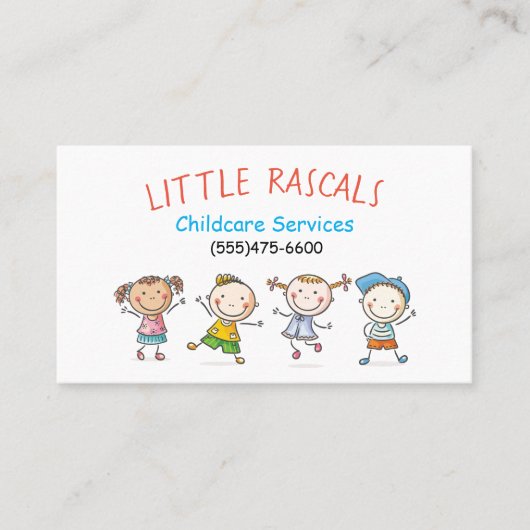 Visitekaartje kinderdagverblijven (Voorkant)