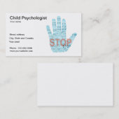 Visitekaartje kinderpsycholoog (Voorkant / Achterkant)
