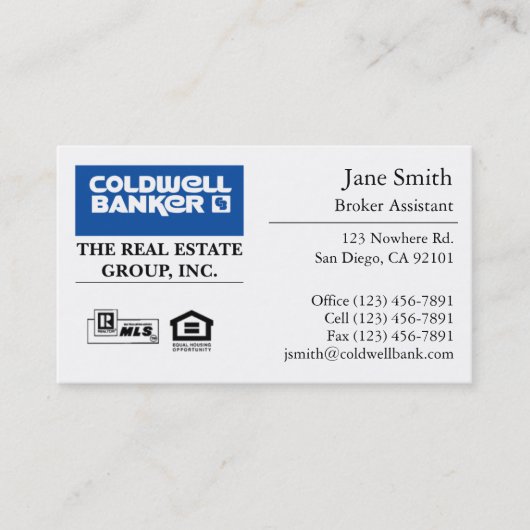 Visitekaartje: Klassiek Visitekaartje (Voorkant)