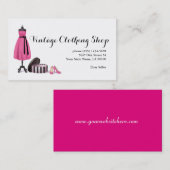 Visitekaartje  kledingverkoper (Voorkant / Achterkant)