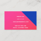 visitekaartje kleurblok (Achterkant)