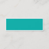 Visitekaartje Kleurblok Brown en Aqua Retro (Achterkant)