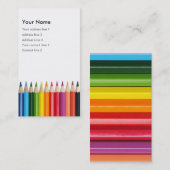 Visitekaartje Kleurpotlood (Voorkant / Achterkant)