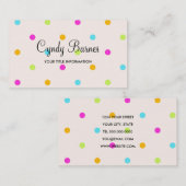 Visitekaartje kleurrijke Stippen (Voorkant / Achterkant)