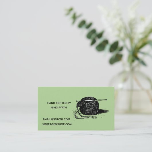 Visitekaartje Knitters (Staand voorkant)