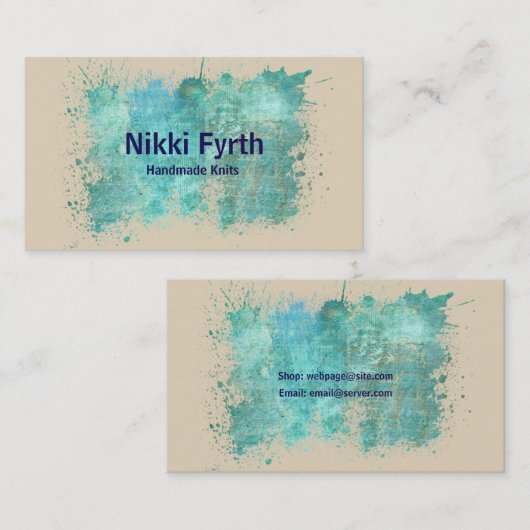 Visitekaartje Knitters (Voorkant / Achterkant)