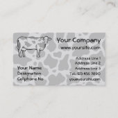 Visitekaartje koe profiel (Voorkant)