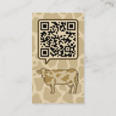 Visitekaartje koe profiel (Achterkant)